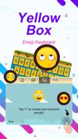 Yellow Box Theme&Emoji Keyboard syot layar 3