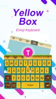 Yellow Box Theme&Emoji Keyboard الملصق