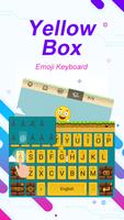 Yellow Box Theme&Emoji Keyboard تصوير الشاشة 1