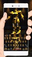 Yellow Robot Keyboard Theme poster