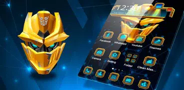 3D Handsome Steel Robot Theme