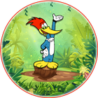 wody advenures woodpecker run-icoon