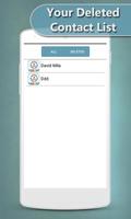 Recover Deleted Contact Backup capture d'écran 1
