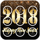 happy news years 2018 lock screen ; HD wallpaper أيقونة