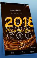 happy news years 2018 lock screen ; HD wallpaper 截图 1