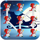 cap santa claus pattern lock screen; hd wallpaper APK