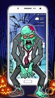 Dead Zombie on screen -  Zombies halloween joke تصوير الشاشة 3