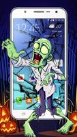 Dead Zombie on screen -  Zombies halloween joke تصوير الشاشة 1
