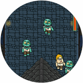 Zombie running icon