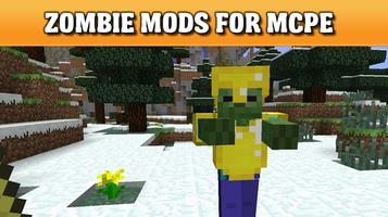 Zombies for minecraft - mod for mcpe 海报