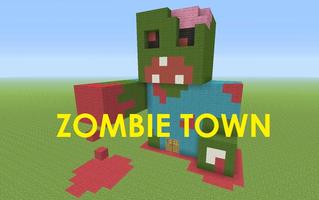 ZombieTown Minecraft PE Affiche