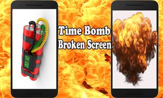 Time Bomb Broken Screen Prank Affiche
