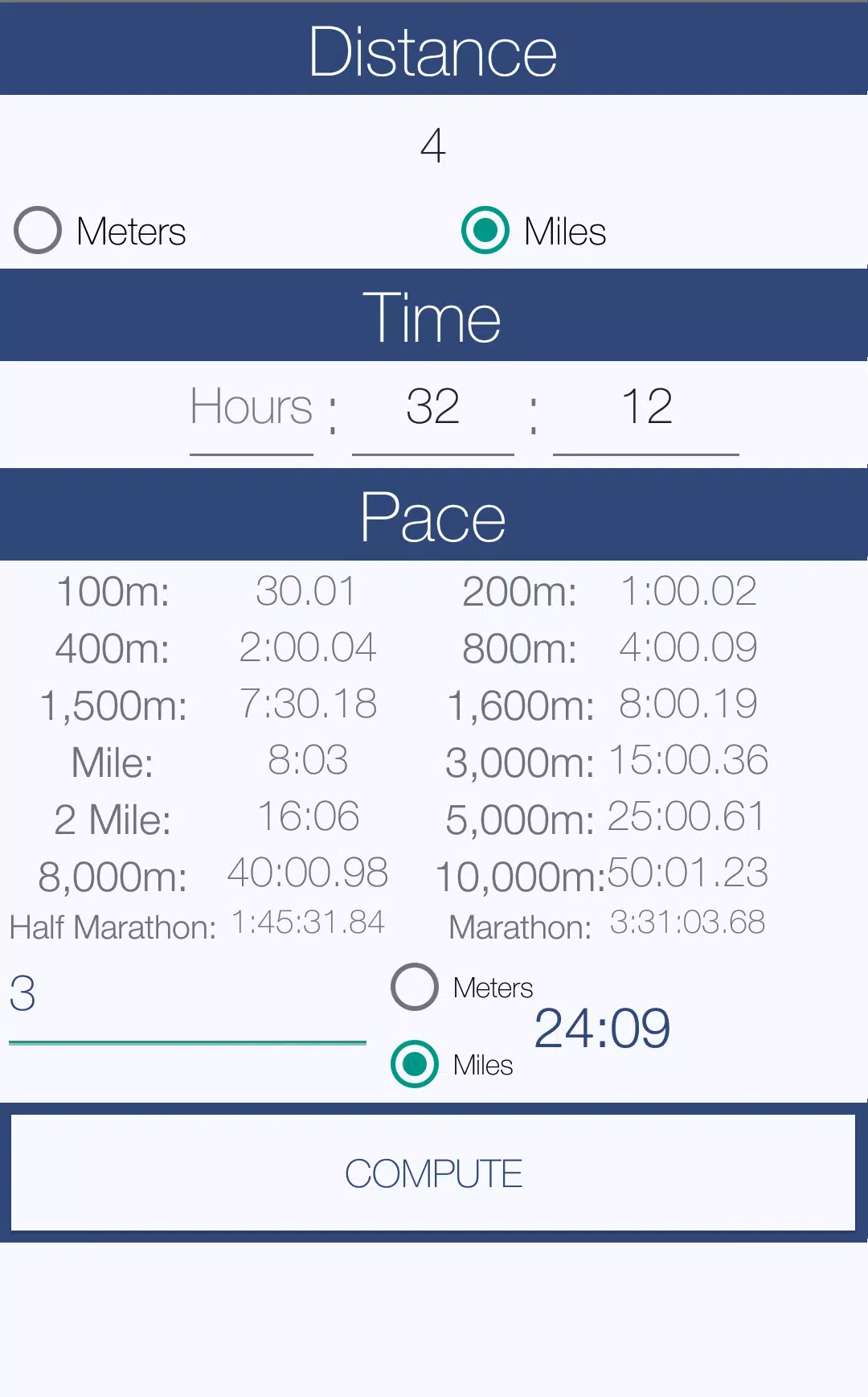 Track Pace Calculator APK for Android Download