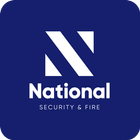 National Security & Fire Alert Zeichen