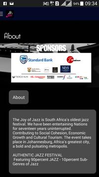 Standard Bank JOY OF JAZZ screenshot 2