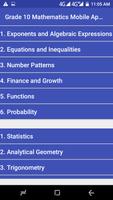 Grade 10 Mathematics capture d'écran 1