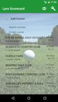 Lynx Golf Scorecard poster