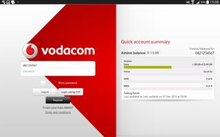My Vodacom App For Tablets تصوير الشاشة 1