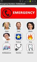 Emergency Numbers South Africa poster