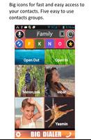 Big Phone Dialer & Contacts Affiche