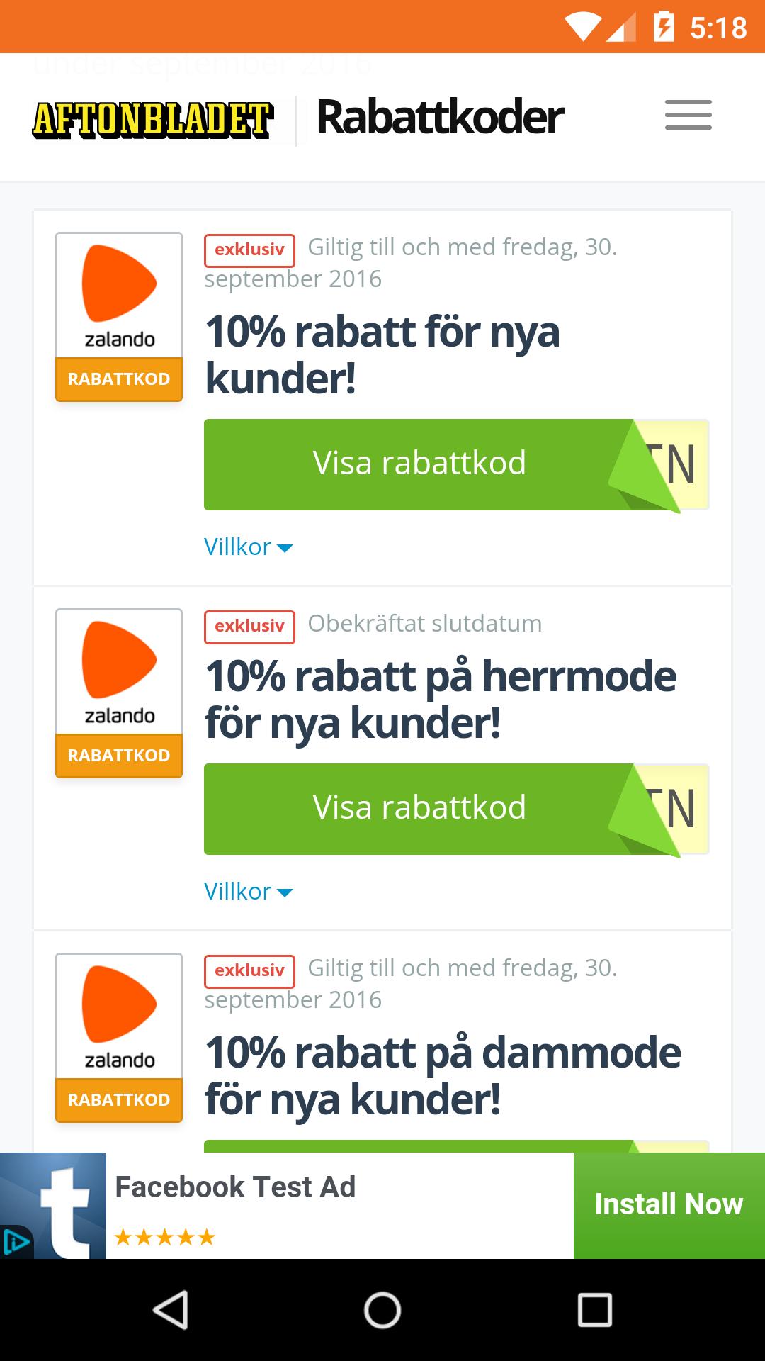 rabattkod för Zalando APK for Android Download