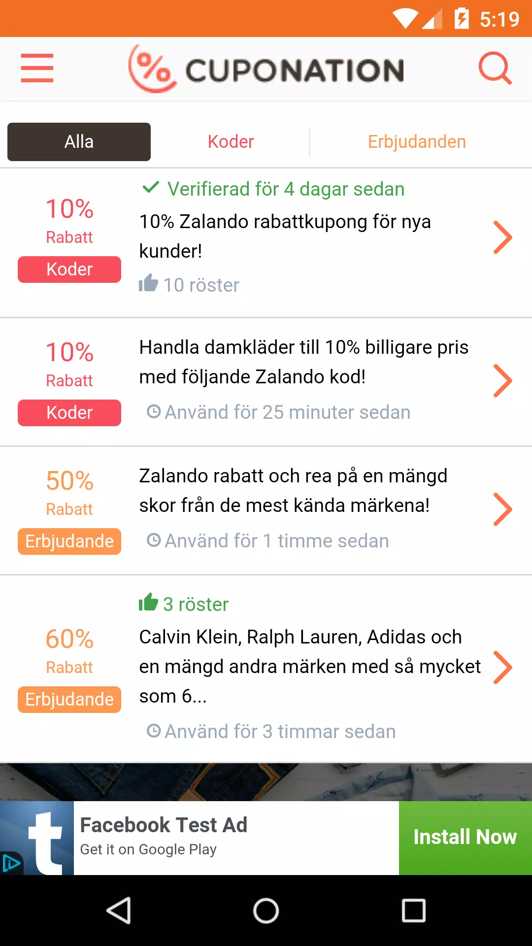 rabattkod för Zalando APK for Android Download