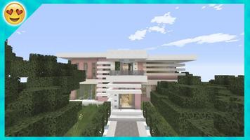 Pink house for MInecraft plakat