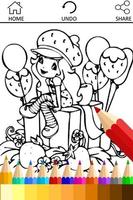 Coloring Little Girls Charmers الملصق