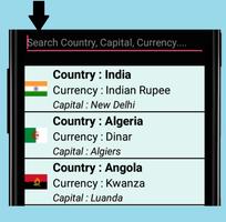 Country Capital Currency पोस्टर