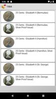Münzen aus Bermuda Plakat
