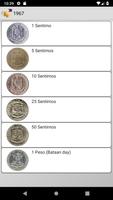 Münzen aus Philippinen Plakat