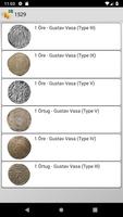 Pièces de monnaie de Suède Affiche