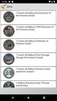 Pièces de monnaie du Panama Affiche