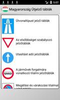 Znaki drogowe na Węgrzech plakat