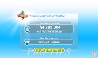 New Tips THE SIMS FREE PLAY Affiche