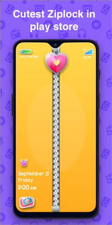 Cute Zipper Lock Screen Wallpaper Phone Lock Free Apk For Android Download