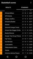 Italian Basketball Scores capture d'écran 1