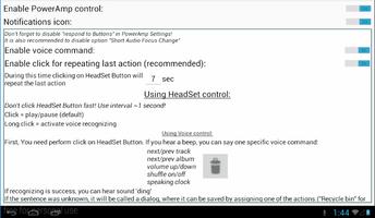 PowerAmp Voice Control (Demo) اسکرین شاٹ 3