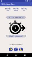 10 Minute Lower Back Workout Cartaz