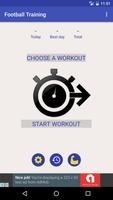 Football Training Workout -Fitness Coach Gym Guide Affiche