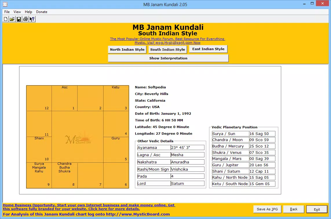 MB Janam Kundali