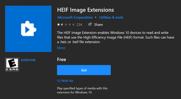 HEIF Image Extensions 1.0.62261.0 for Windows PC