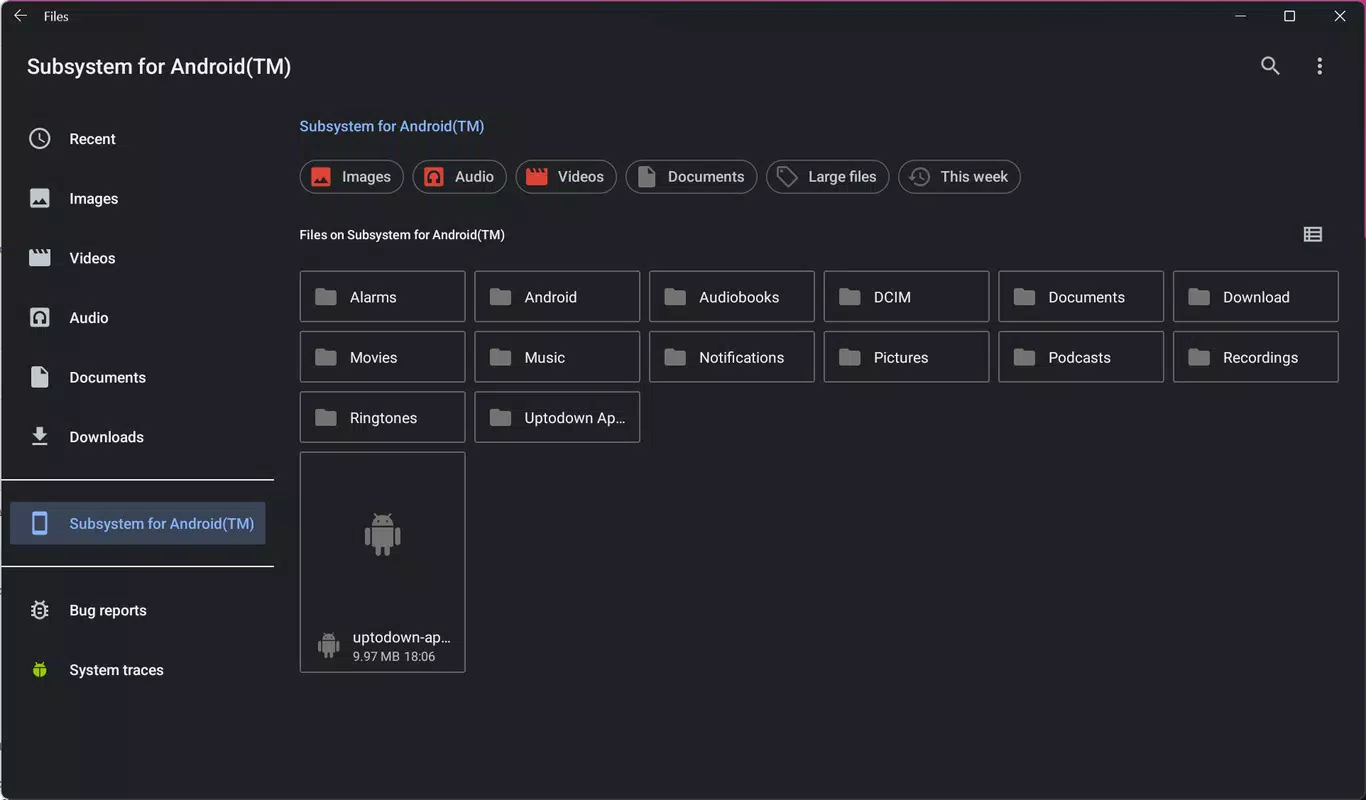 Windows Subsystem for Android (WSA)