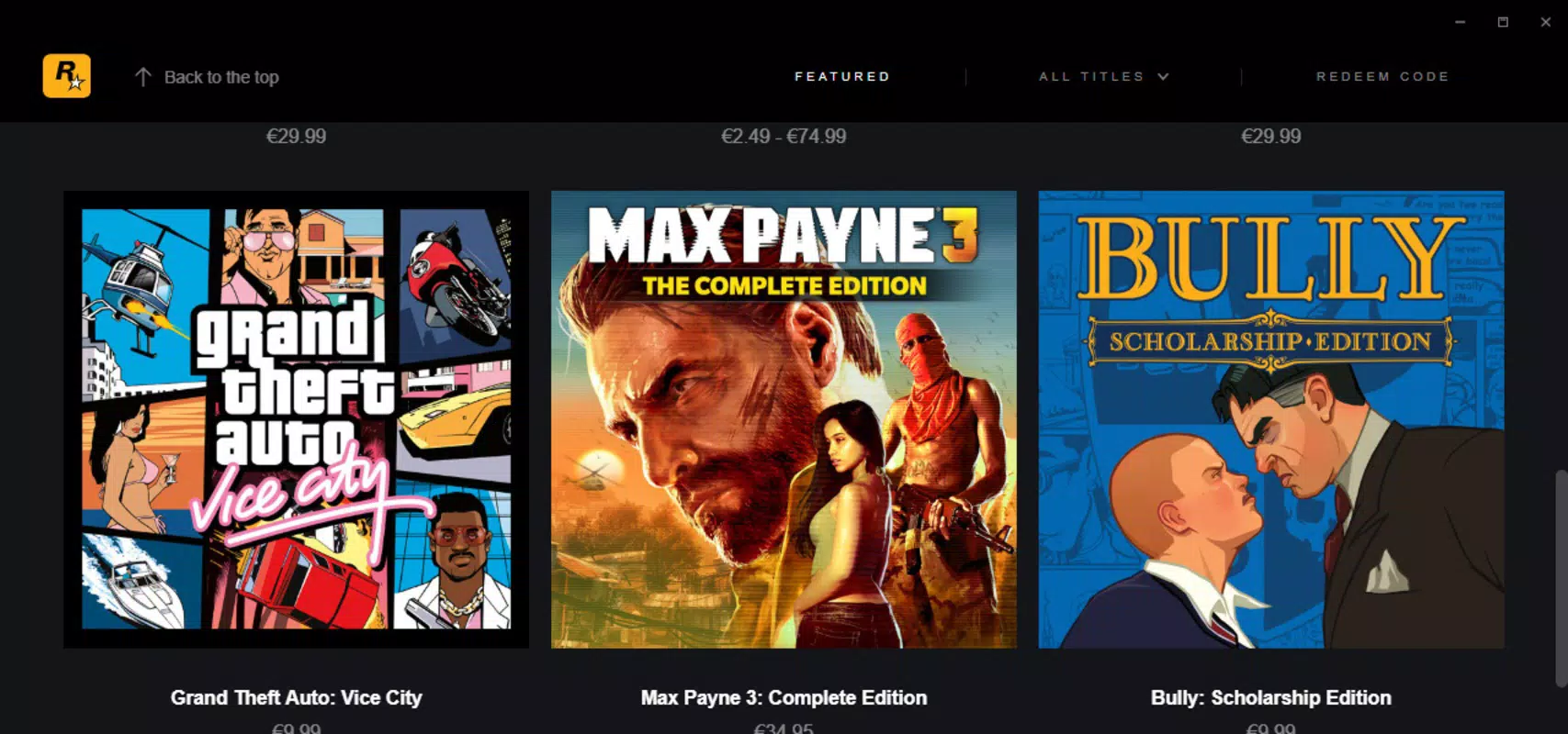Rockstar Games Launcher