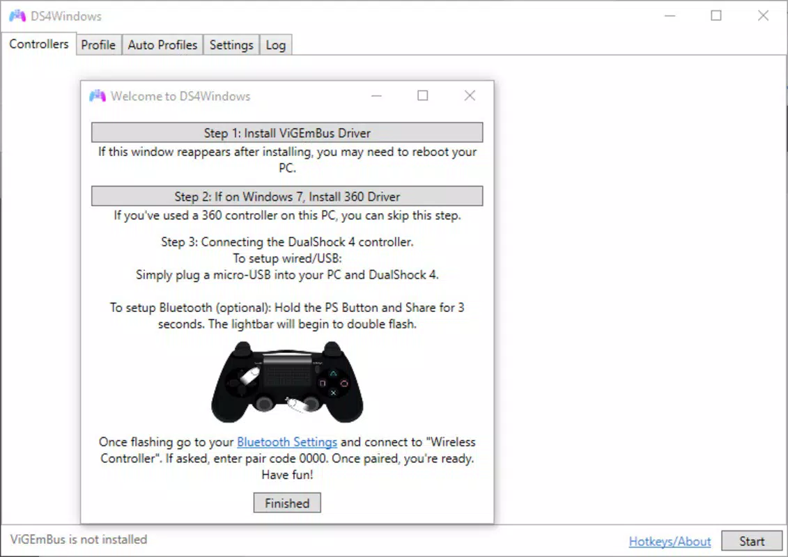 Main image for DS4Windows application