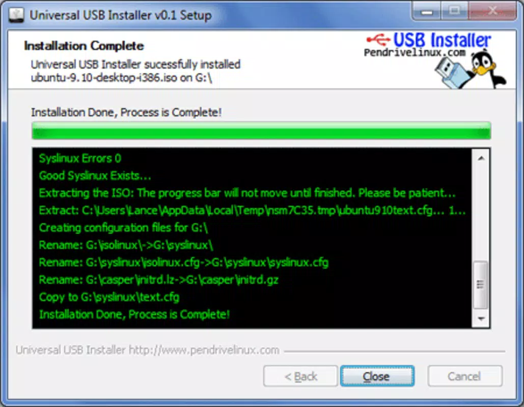 Universal USB Installer