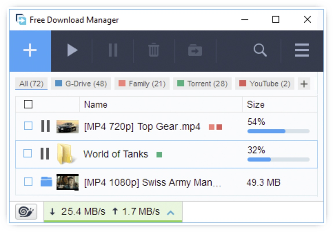 Free Download Manager - download everything from the internet