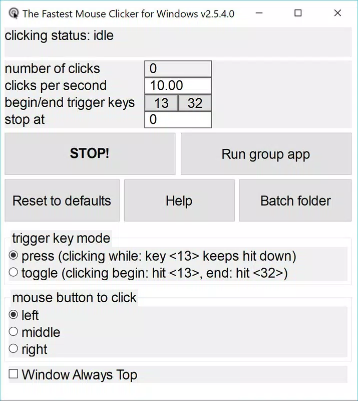 The Fastest Mouse Clicker