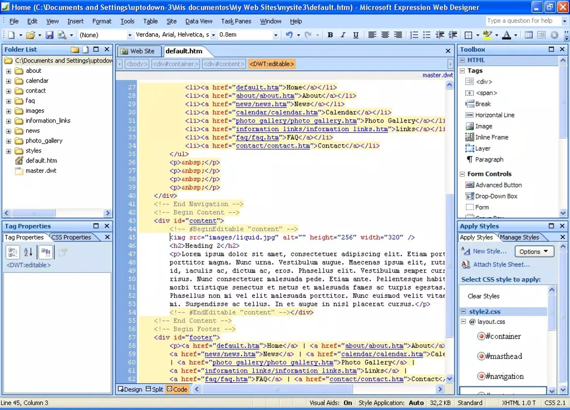 Microsoft Expression Web