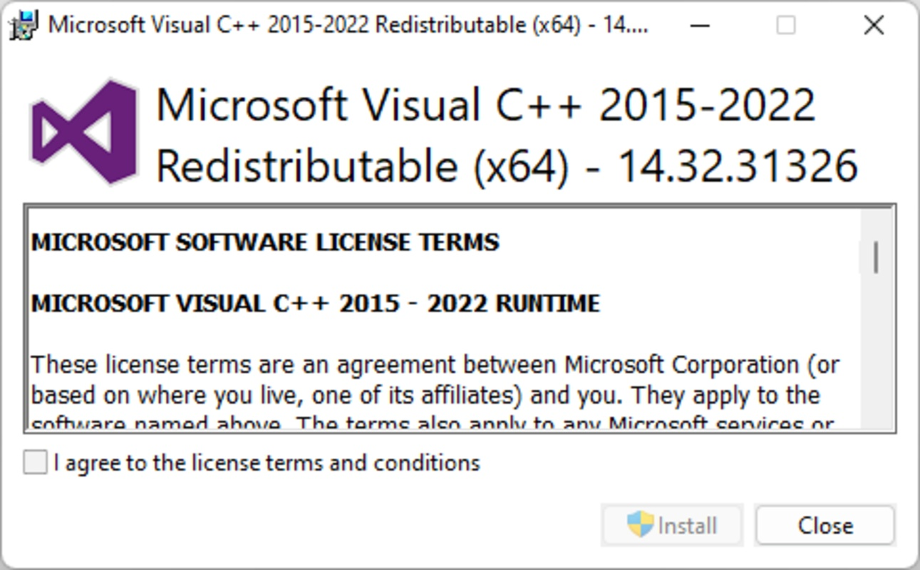 microsoft visual studio c redistributable